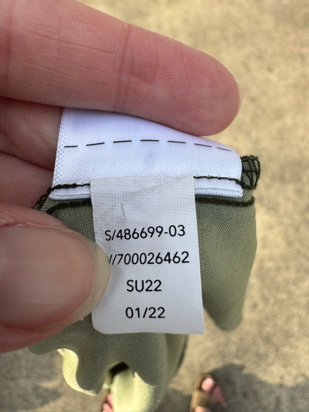 Athleta Rincon Olive Green Abstract Printed Sleeveless Athletic Tank Dress S - Picture 9 of 10